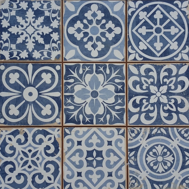 Marokkaanse tegels Rahel Blau Patchwork