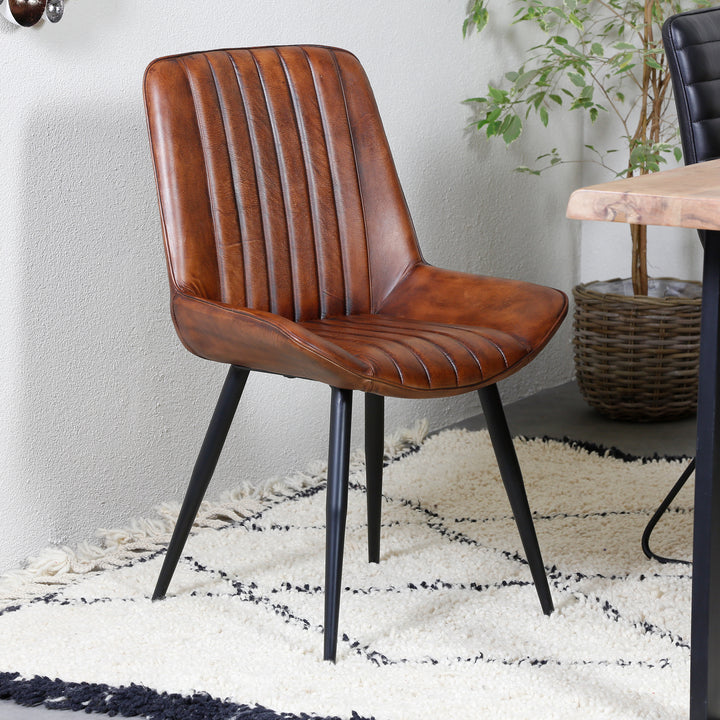Stoel eetkamer leer