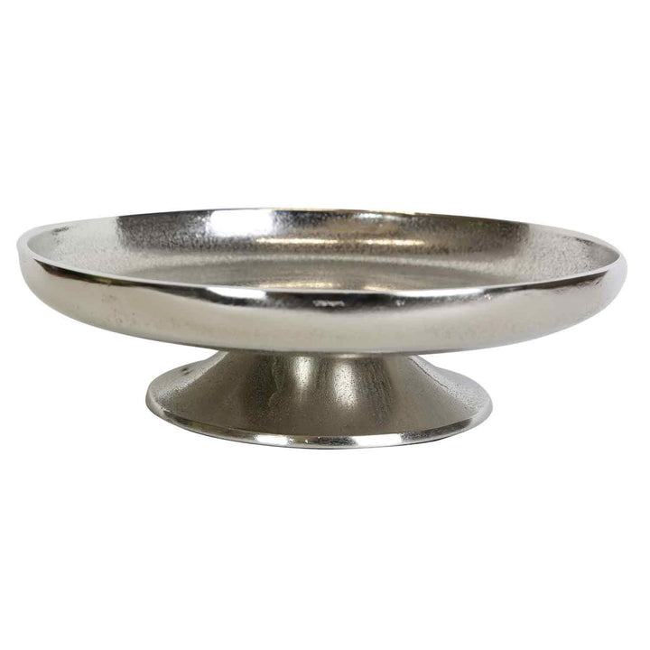 Taartplateau Livorno L zilver met voet