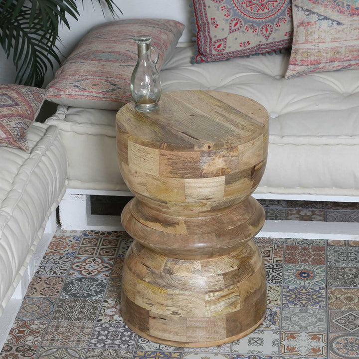 Oriental stool Milano Natural