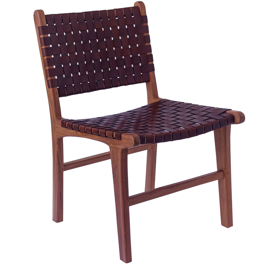 Esszimmerstuhl Braun Leder