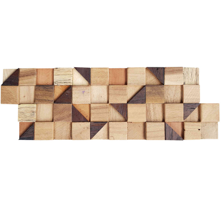 Houten wandbekleding Pyramid Cube