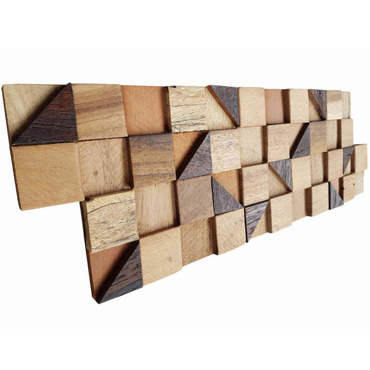 Houten wandbekleding Pyramid Cube