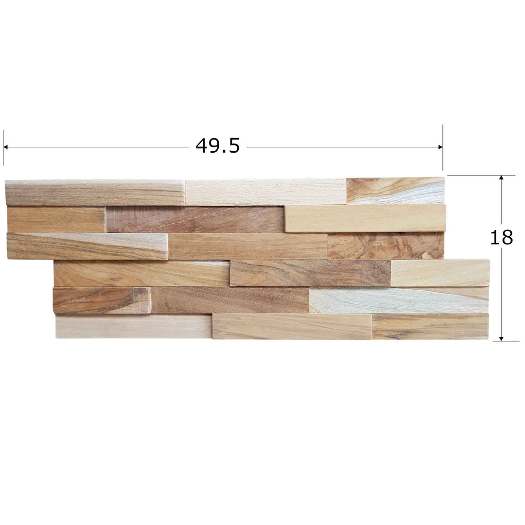 Houten wandbekleding Smooth Wave