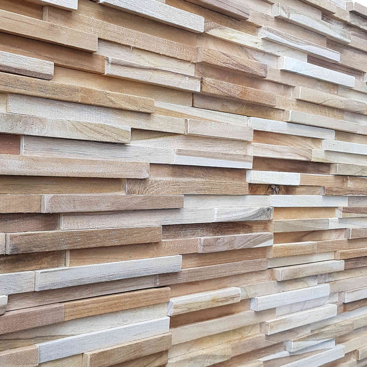 Houten wandbekleding Natural Ripple