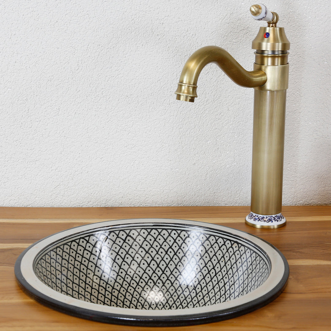 Wastafel zwart