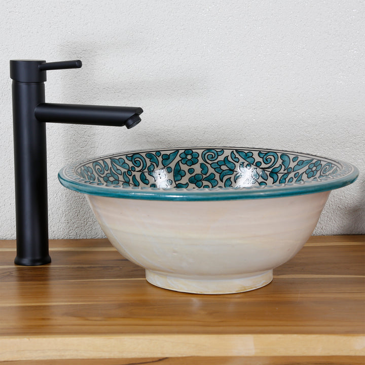 Opbouwwasbak rond 40 cm