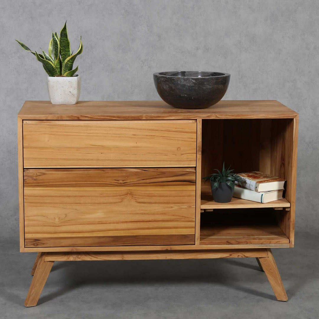 Marmeren wastafel Felia Zwart