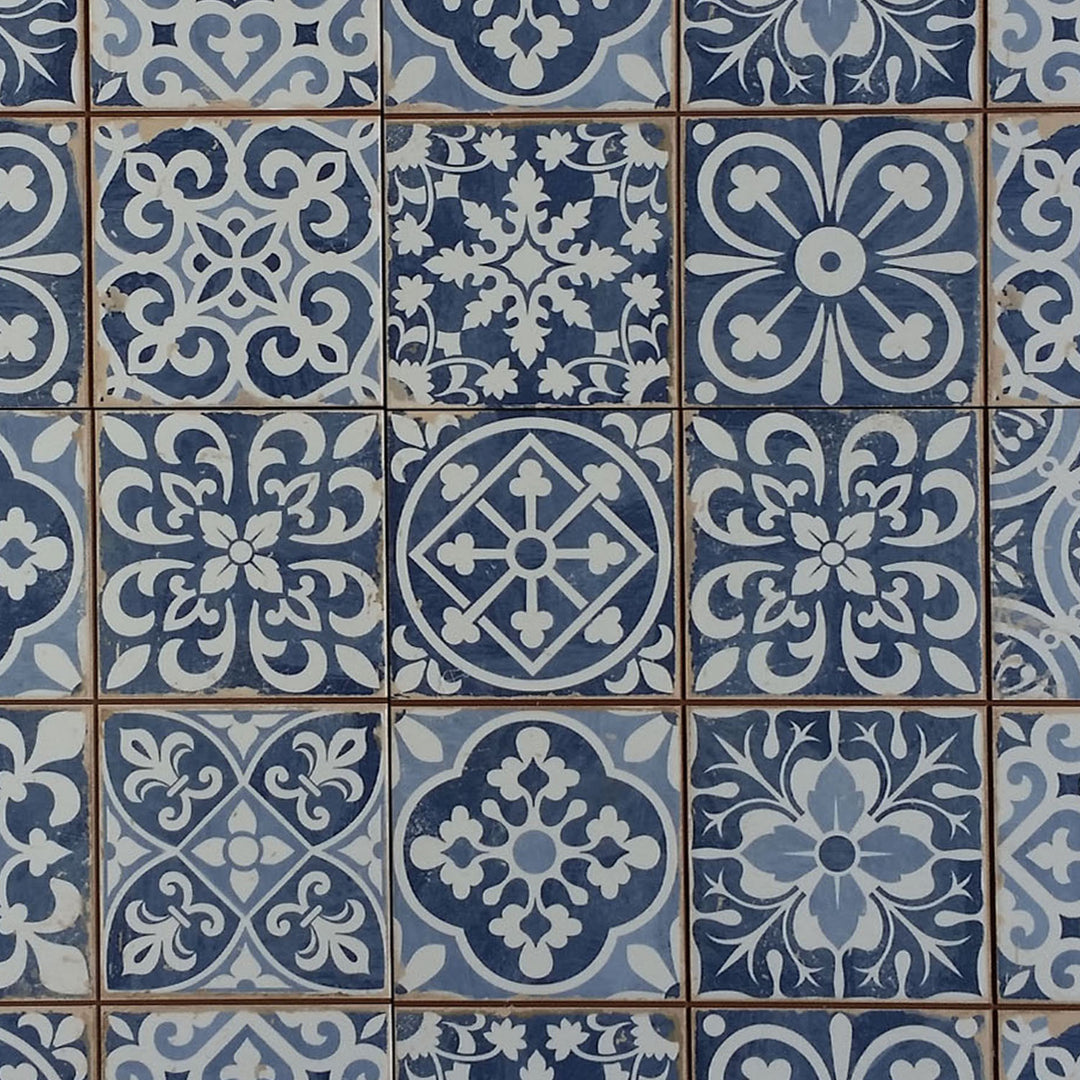 Marokkaanse tegels Rahel Blau Patchwork