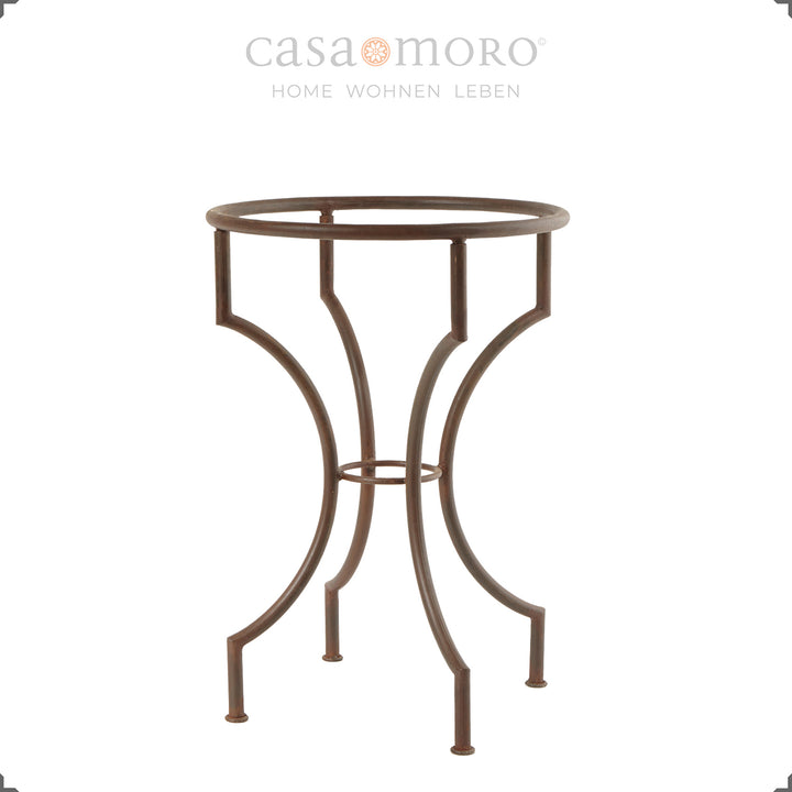 Zellige-Mosaiktisch in Schwarz-Weiß, Durchmesser 60 cm, Höhe 75 cm