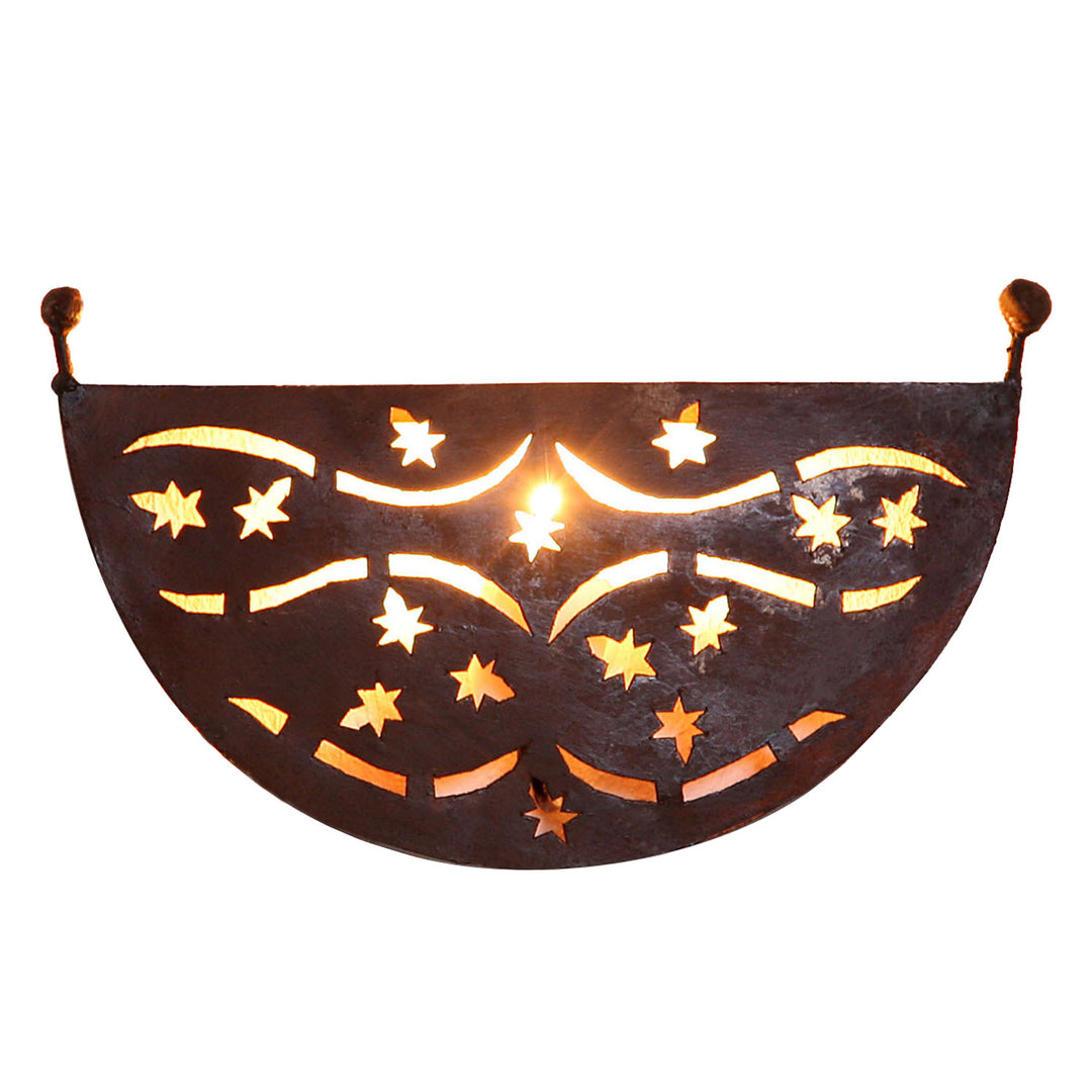 Oosterse ijzeren wandlamp EWL33