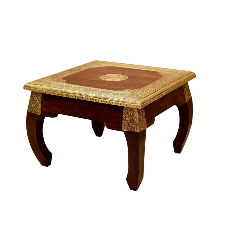 Oosterse opiumtafel van messing S
