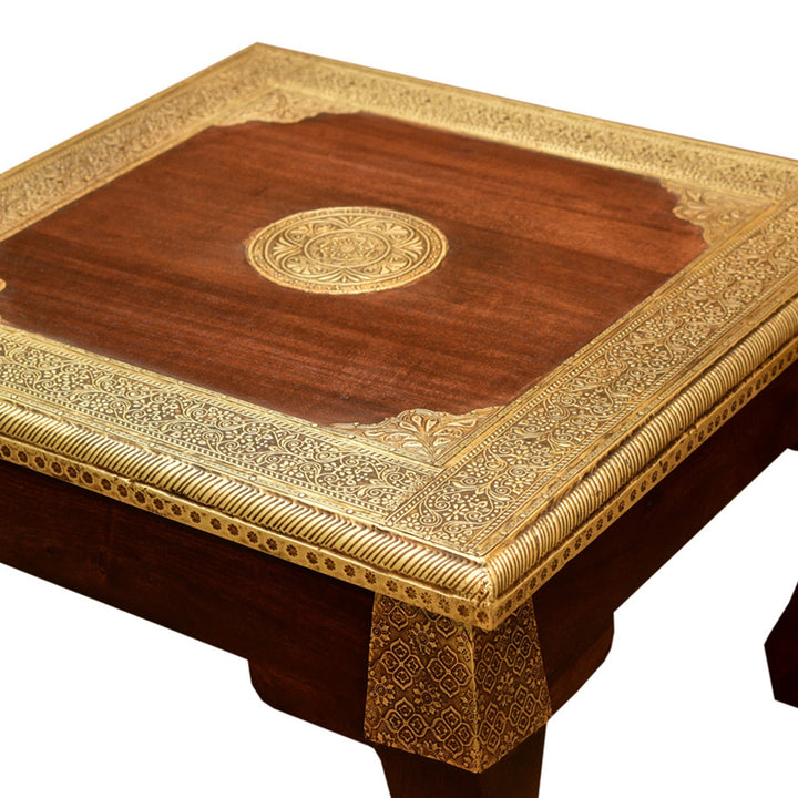 Oosterse opiumtafel van messing S
