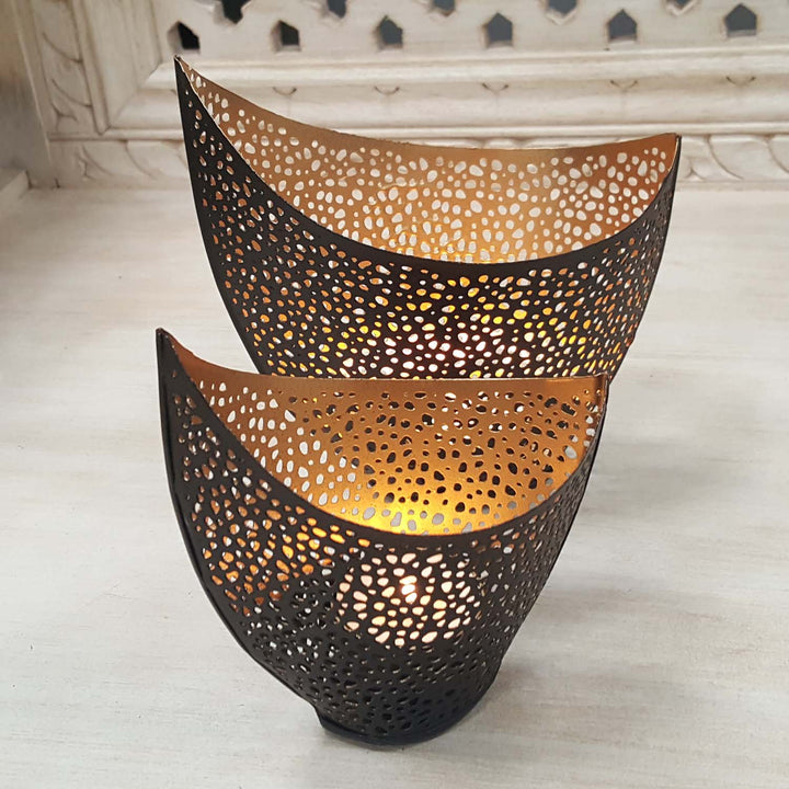 Oosterse windlichten set Kanja