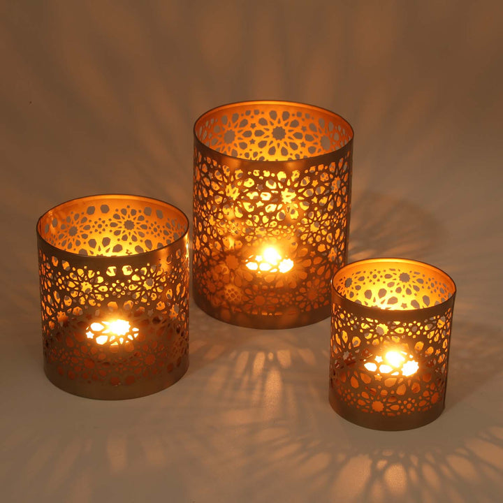 Oosterse windlichten set Navin