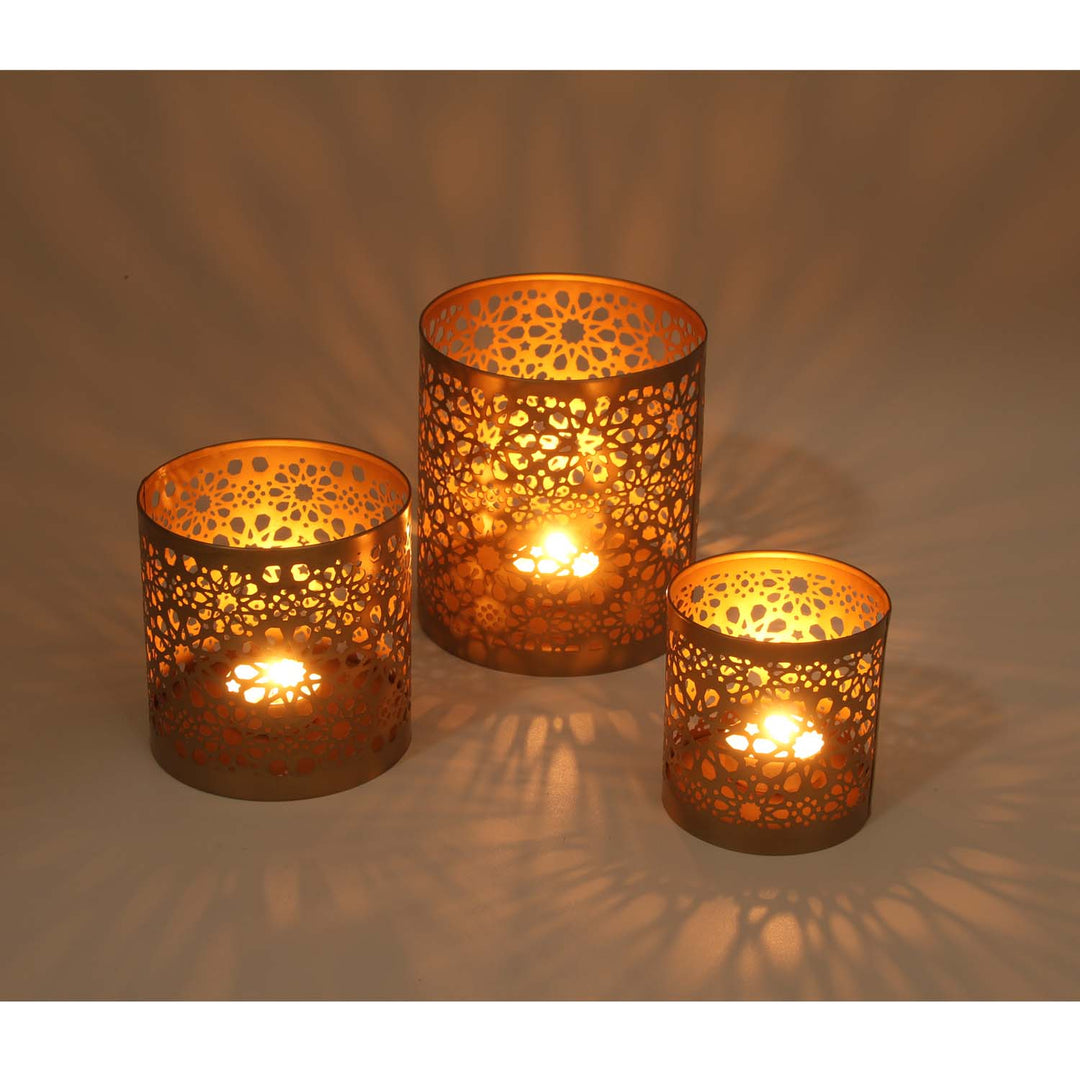Oosterse windlichten set Navin