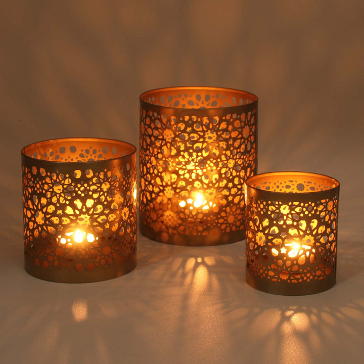 Oosterse windlichten set Navin