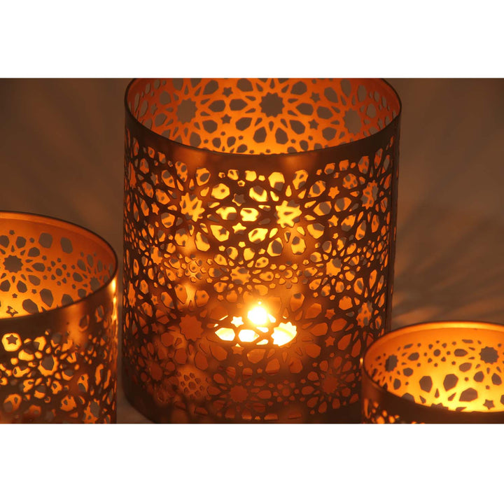 Oosterse windlichten set Navin