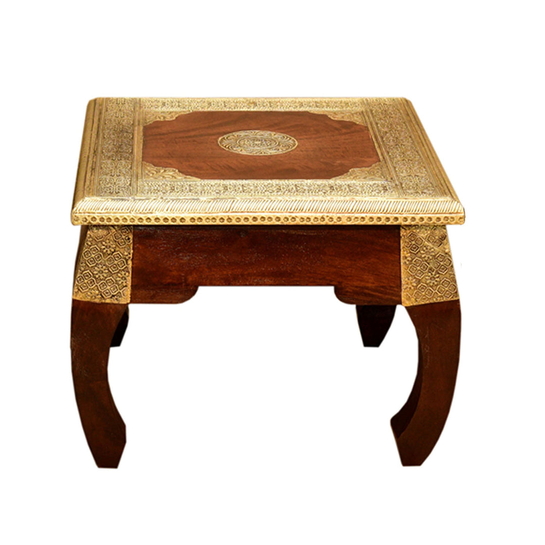 Oosterse opiumtafel messing M