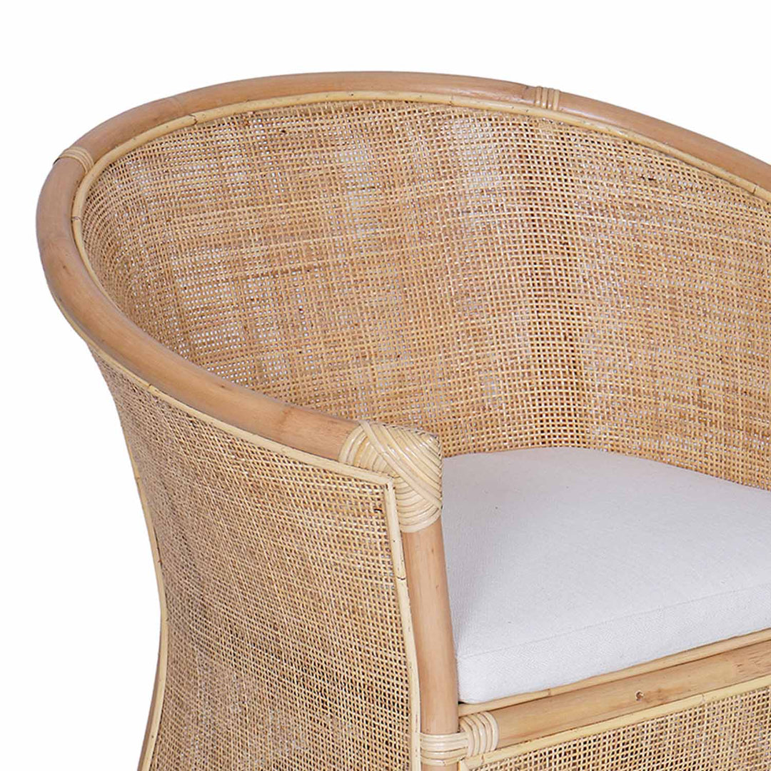 Rotan fauteuil Sumatra naturel