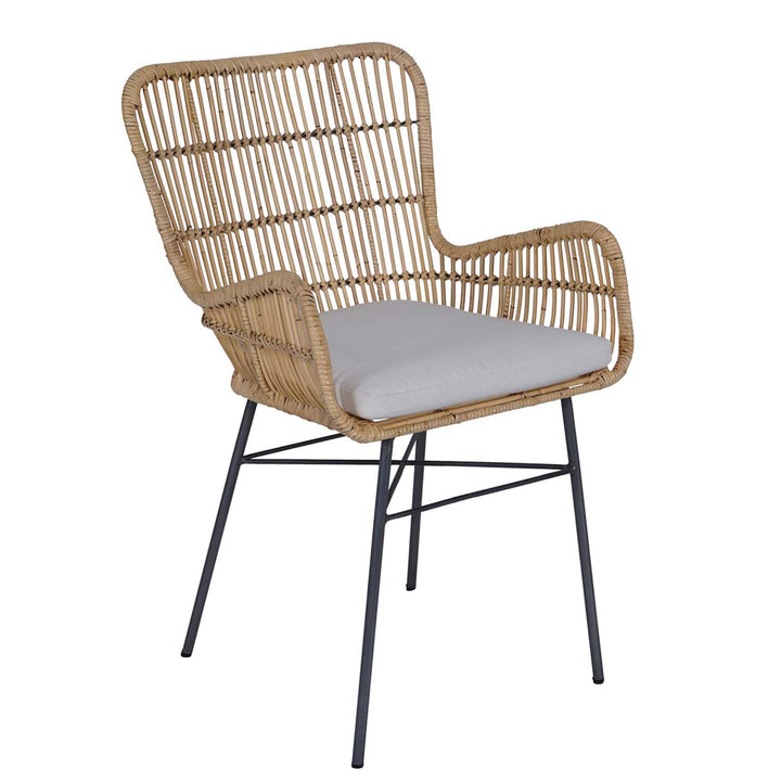 Rattan armchair Gusti