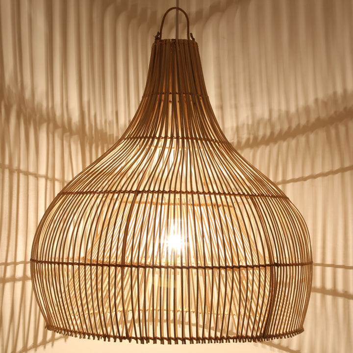 Rieten lamp Elia