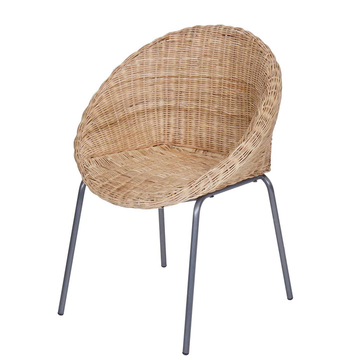 Runder Rattan Sessel Cintra Natur