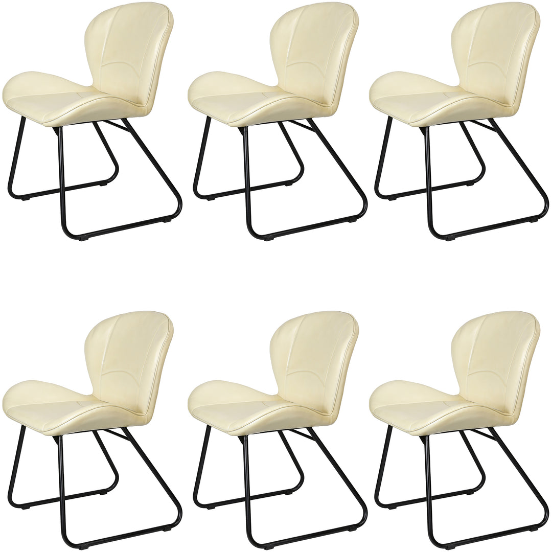 Leren stoel Beige