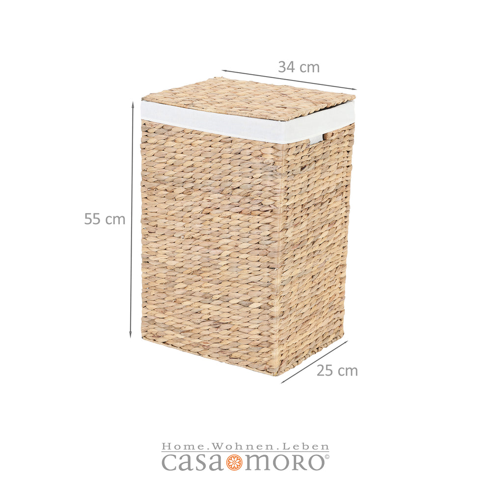 Wasmand Rotan Cleo wit wasmand opslag wasbox rond met deksel en binnenzak 40 cm x hoogte 60 cm maat XL Wasmand Rotan Cleo wit wasmand opslag wasbox rond met deksel en binnenzak 40 cm x hoogte 60 cm maat XL