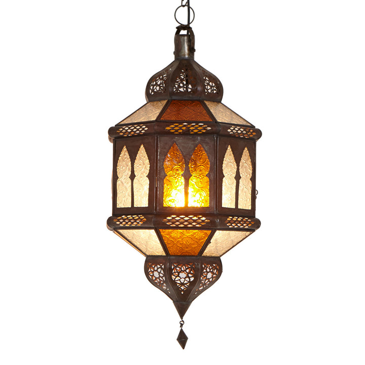 Lantaarn trombia Biban geel/wit