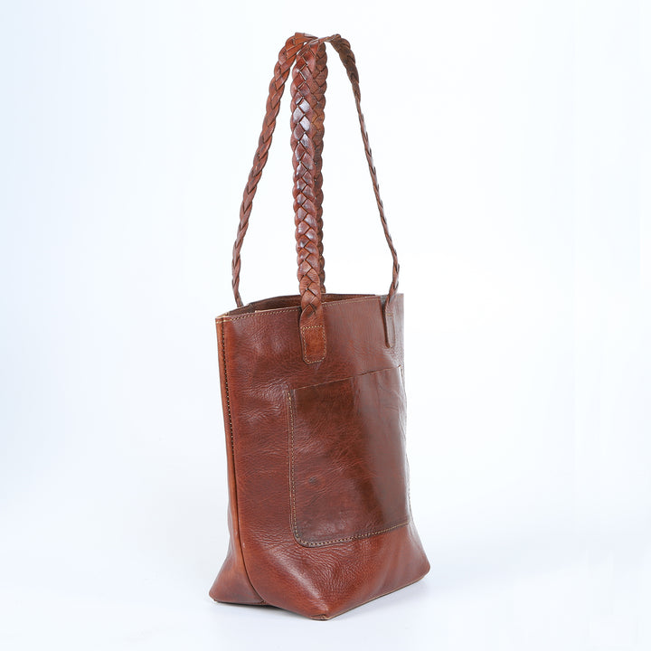 Dames lederen tas Delia bruin