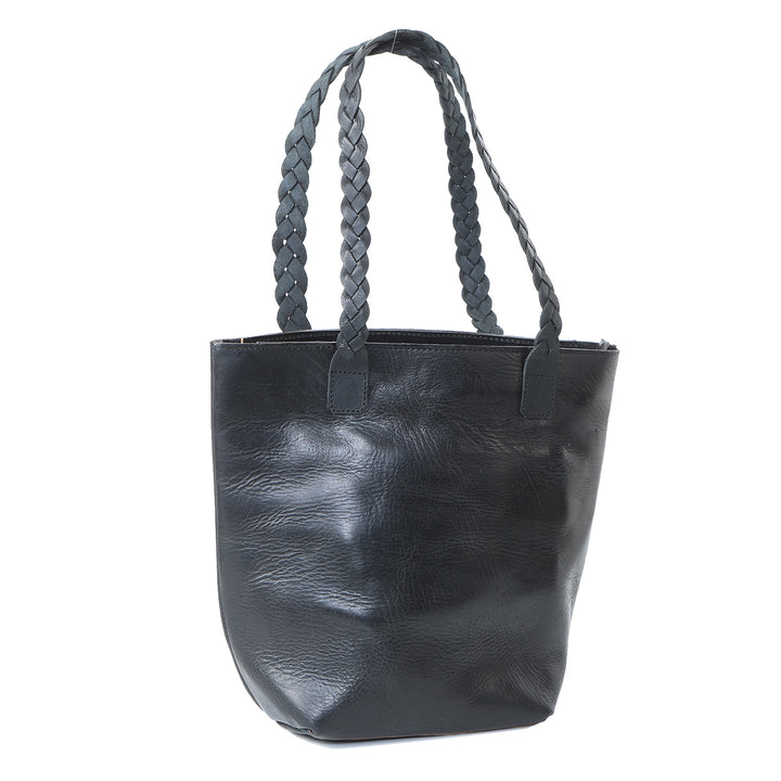 Dames lederen tas Delia Zwart