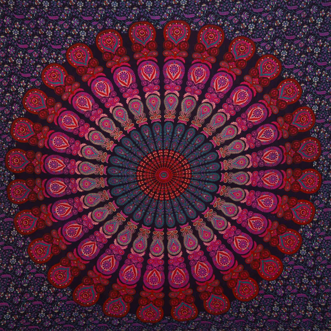 XXL bed throw Mandala Amba 240