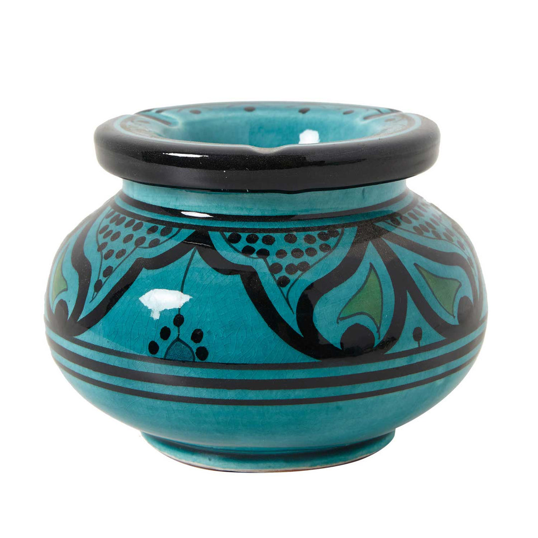 Keramische asbak turquoise