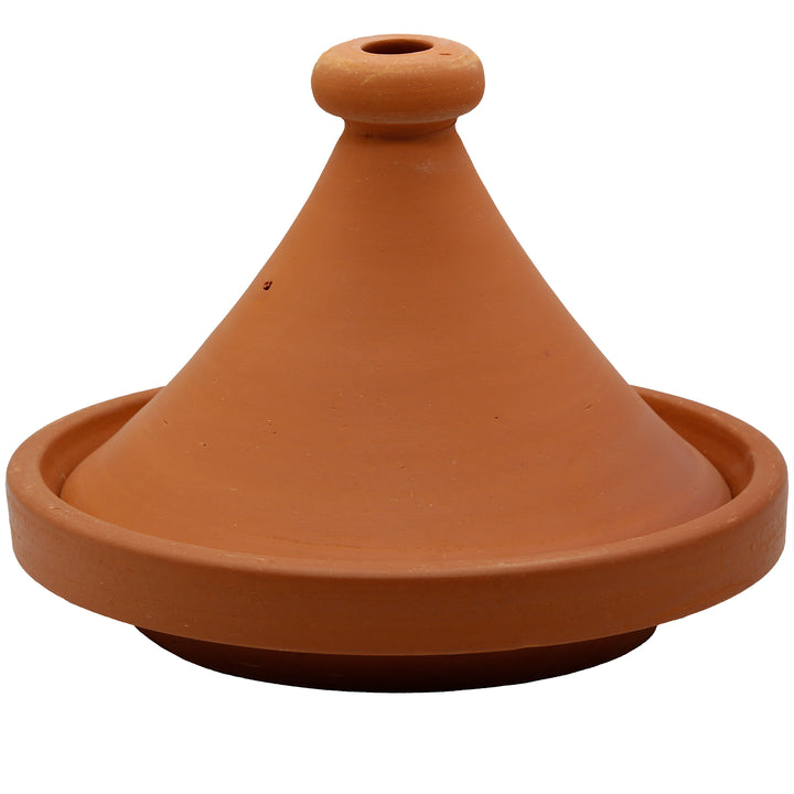 Tajine uit Marokko 30 cm, ongeglazuurd en naturel voor traditionele recepten