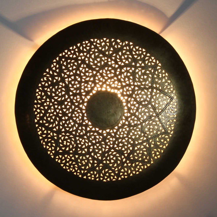 Messing wandlamp Hilal Klein