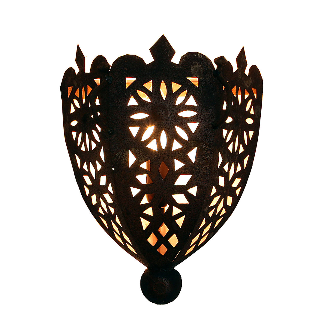 Oosterse ijzeren wandlamp EWL06