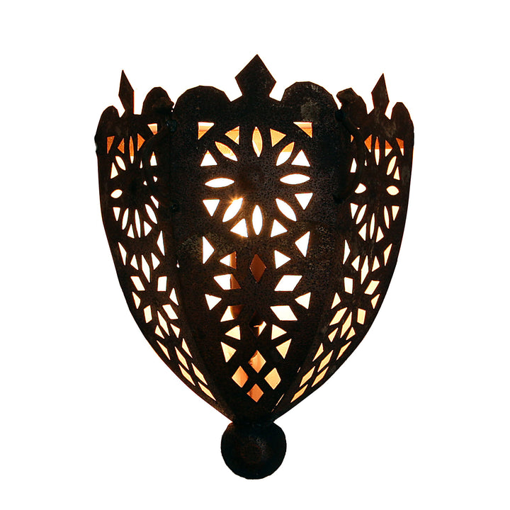 Oosterse ijzeren wandlamp EWL06