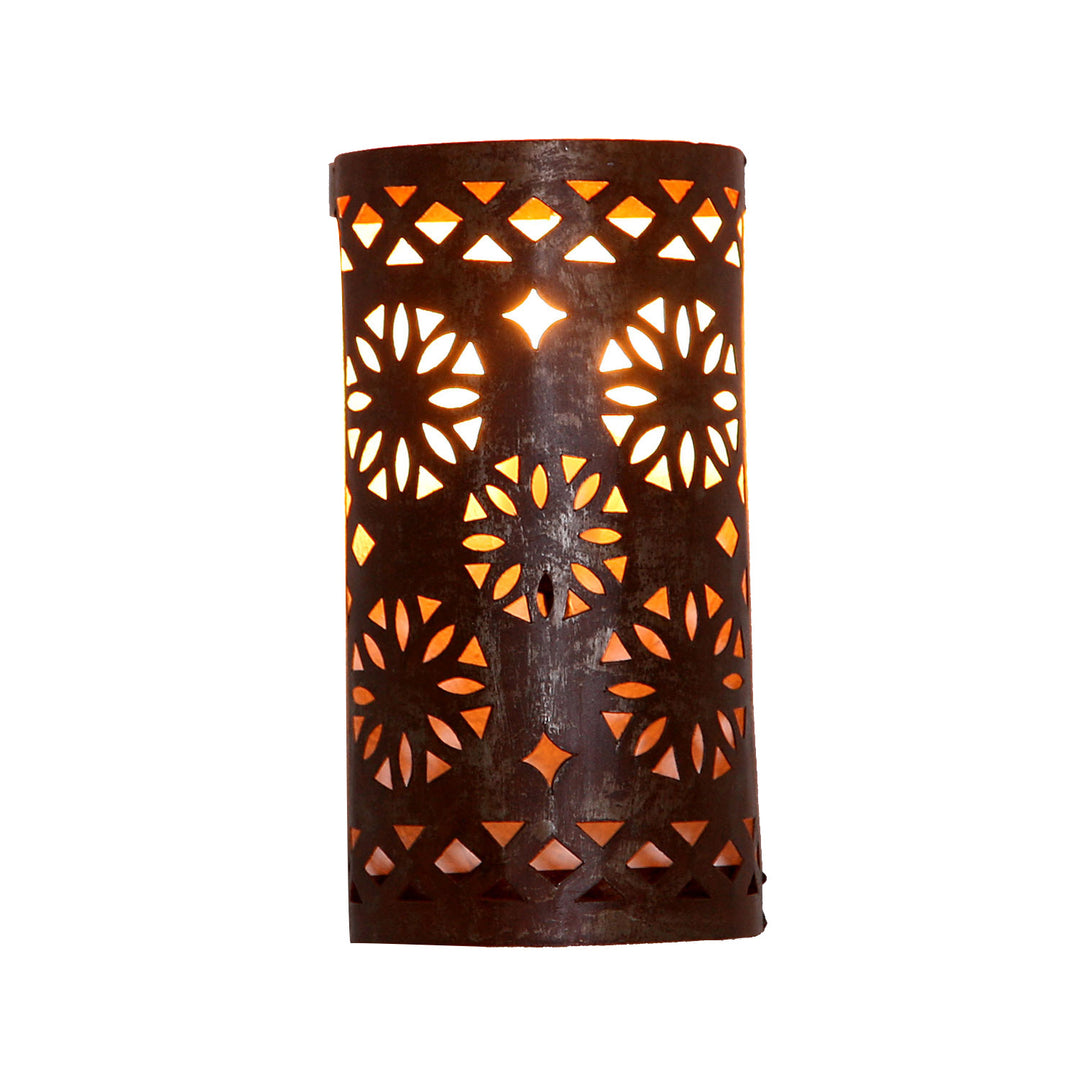 Oosterse ijzeren wandlamp EWL08