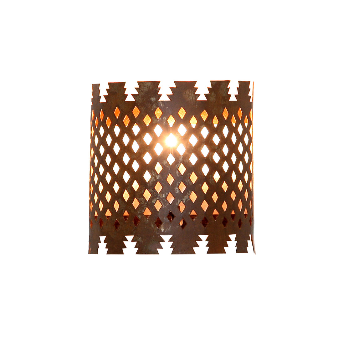 Oosterse ijzeren wandlamp EWL09