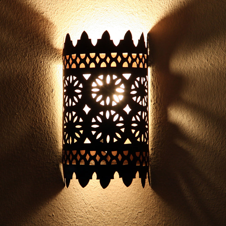 Oosterse ijzeren wandlamp EWL17
