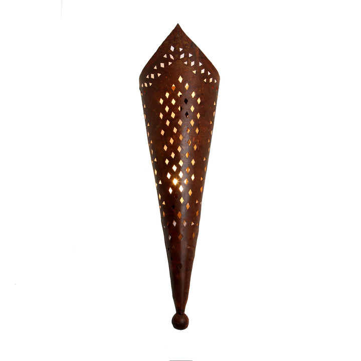 Oosterse ijzeren wandlamp EWL38