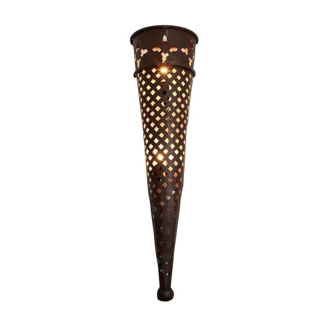 Oosterse ijzeren wandlamp EWL39