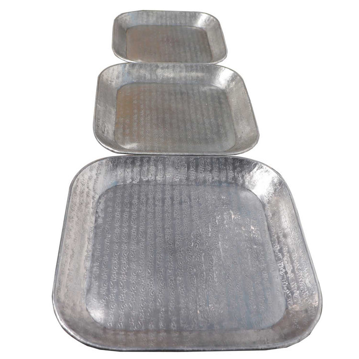 Oosters dienblad Prisma zilver