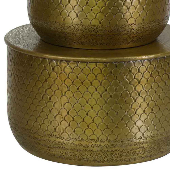 Oriental side table Alava Gold