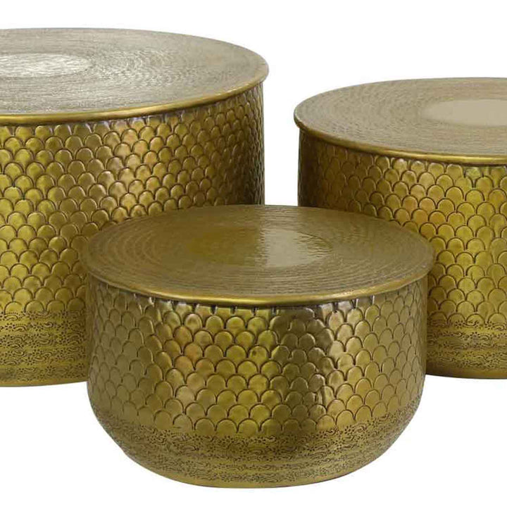 Oriental side table Alava Gold