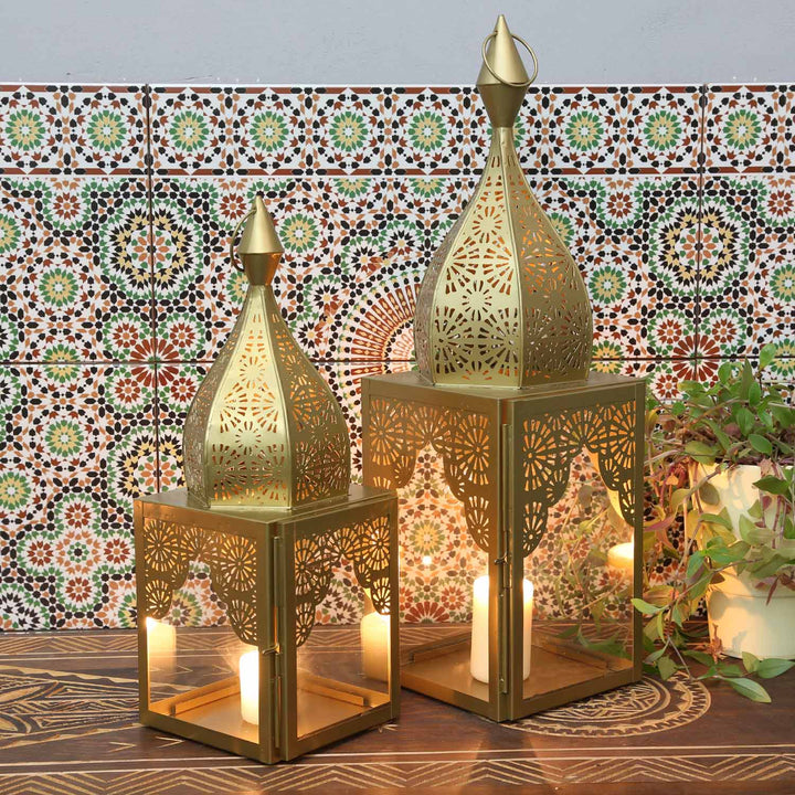 Oosterse windlicht Modena Gold L&M