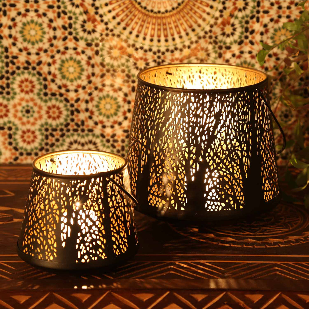 Oosterse windlicht Como, set van 2