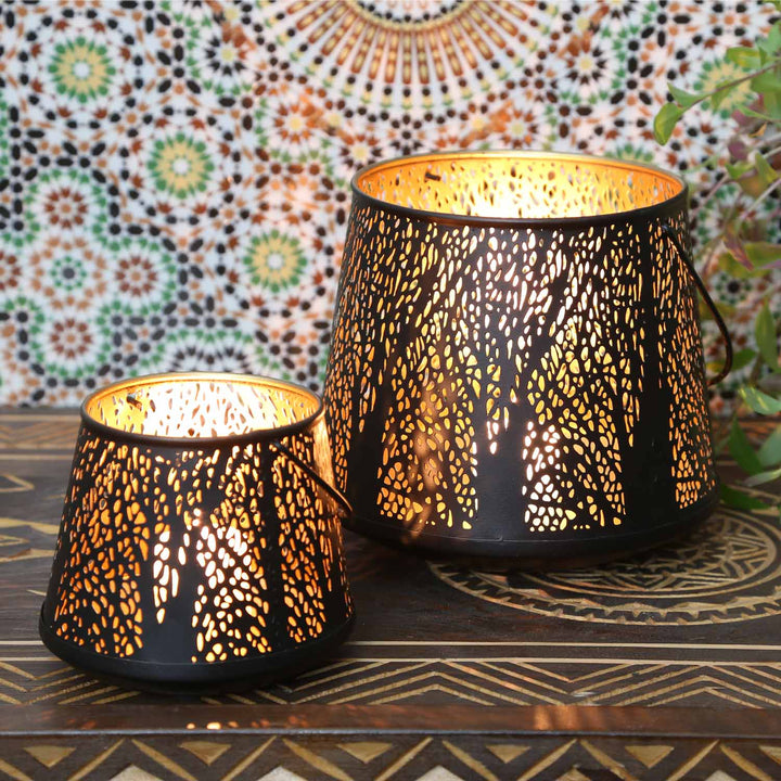 Oosterse windlicht Como, set van 2