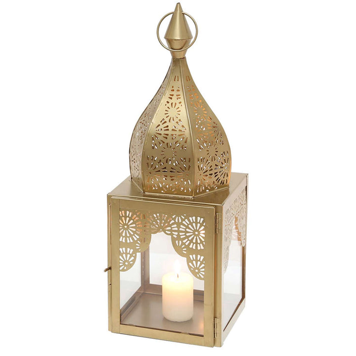 Casa Moro Ramadan lantaarn goud set van 2 oosterse glazen & metalen minaretten vorm Marokkaanse glazen lantaarn kandelaar windlicht woondecoratie Modena L & M IRL645 Casa Moro Ramadan lantaarn goud set van 2 oosterse glazen & metalen minaretten vorm Marokkaanse glazen lantaarn kandelaar windlicht woondecoratie Modena L & M IRL645